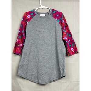 LuLaRoe Girls Randy Baseball Tee, Size 10